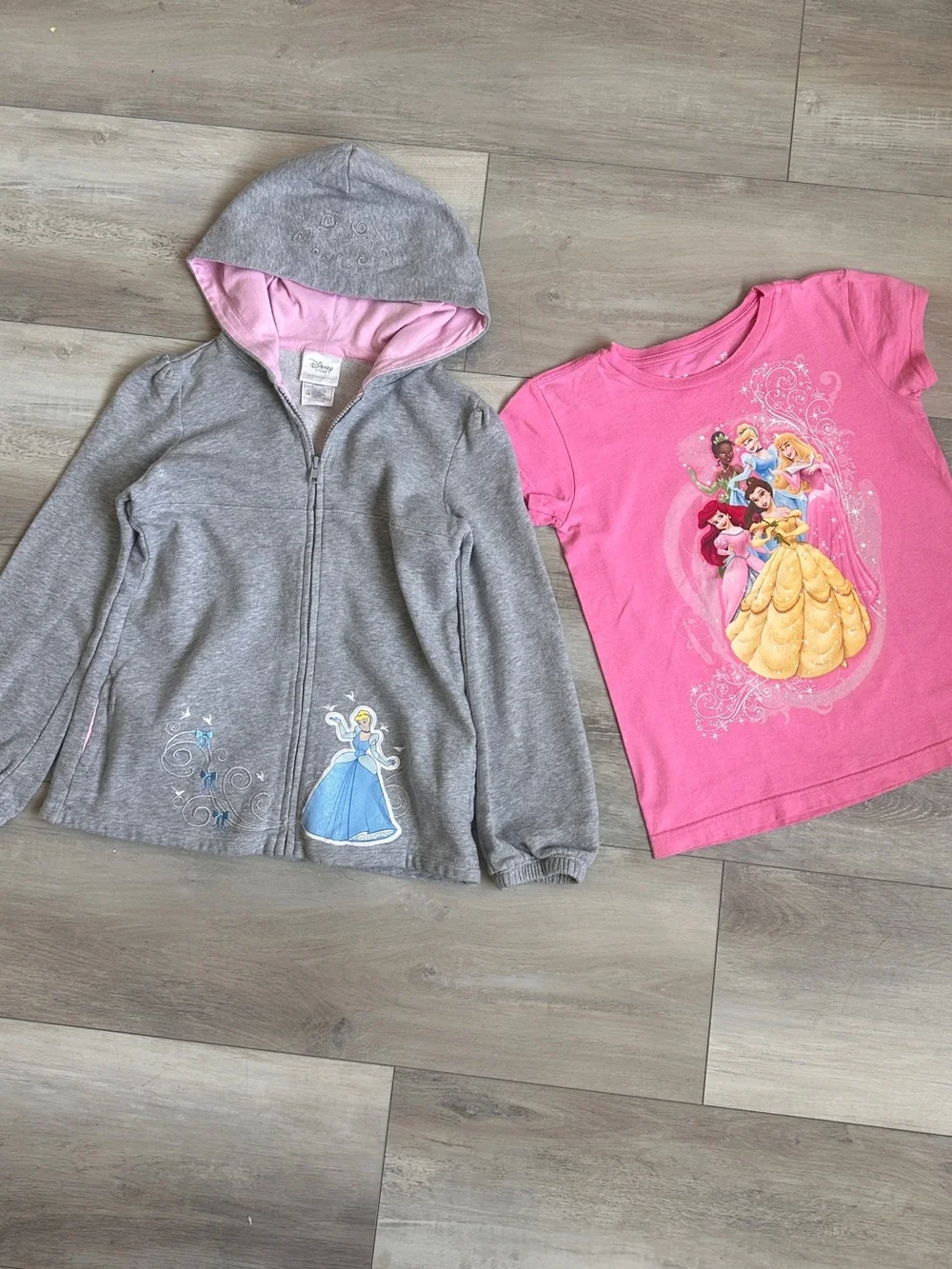 Disney Princess Girls Clothing Bundle Size 7/8 Ariel Cinderella Frozen 8 Pc